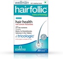 Haarfolli.c Haarergänzungsmittel für Männer mit Zink, Selen, Lignane, die Haarwachstum unterstützt, bieten Stärke zu Haarwurzeln | Vegetarisch 30