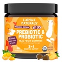 Llama Naturals Kids Probiotic mit Prebiotic Fiber, Vegan, Bio-Präbiotika und Probiotika Gummis für Gut Health Support, Kleinkind Real Fruit Gummy Vitamins, No Added Sugar Cane, Peach Mango, 60 Ct