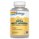 SOLARAY Mega Multi Mineral, Eisenfrei - Tägliche Mineralische Beilage w/Trace Minerals, Elektrolyte, Calcium, Magnesium, Zink, Selen, Boron -Cellular Energy, Immununterstützung, 60-Tage Garantie, 50 Serv