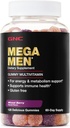 GNC Mega Men Multivitamin Gummy, Energie, Stoffwechsel, & Immununterstützung, Mischbeere, 120 Zähler