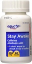 Equate - Stay Awake - Alertness Aid mit Koffein, Maximale Stärke, 80 Tabletten 200 Mg