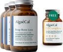 ALGAECAL Vitality Bundle - Kostenloses 4-in-1 Vitamin D3 Vollständiges und pflanzenbasiertes Calcium mit 13 Bone-Supporting Minerals, klinisch gezeigt, um Knochenverluste, Immun- und Ganzkörper-Wellness zu stoppen