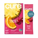 Cure Hydration | Pflanzenbasierte Elektrolyt-Getränk-Mix | Kein hinzugefügt Zucker | Dehydratation Relief Pulver mit Kokosnusswasser hergestellt | Non-GMO | Vegan | Box von 8 Packungen - Tropical Punch