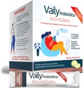 Vaily Mom & Baby Probiotic - Post & Pränatale Vitamine Probiotika Pulver für Frauen - verstärkt Immunsystem & Verdauungs-Gesundheit, Gesunde Baby Haut - Pränatale Essentials, einfache Verdauung - 30 Sticks