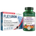 Purity Products Bundle - Women’s Perfect Multi + Flexuron Joint Formula Women's Multivitamin (Supports Urinary Tract Health, Immune, Knochen + mehr) - Flexuron (Krillöl, Hyaluronsäure + mehr)