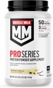 Muscle Milk Pro Series Protein Powder Supplement, Intensive Vanille, 2.54 Pfund, 14 Portionen, 50g Protein, 3g Zucker, 20 Vitamine & Minerals, NSF zertifiziert für Sport, Workout Recovery, Packaging May Vary