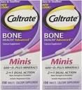 Caltrate Minis + Minerals Größe 150ct Caltrate Minis + Minerals ,150 Count (Pack von 2)