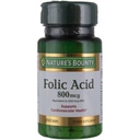 Nature's Bounty Folic Acid Supplement, Unterstützt Herz-Kreislauf-Gesundheit, 800mcg, Multi, No Flavour,750 Count, Pack of 3