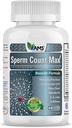 Amerika Medic & Science Spermienzähler Max (60 Kapseln) | Male Fruchtbarkeitsergänzung | Verbessert Spermienzähler und reproduktive Gesundheit | Pränatale Vitamine für Männer | mit Zink, CoQ10, Vitamin C, B2, und B12