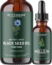 BetterLungs Mullein Blatt Extrakt und Schwarzes Seed Öl Zunder Bundle