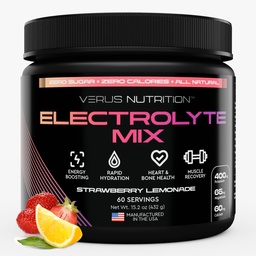 Elektrolyte Pulver Kein Zucker-Zo Calorie Hydration Pulver | Zucker Freie Elektrolyte für Fasten, Keto & Vegan | Natürliche Inhaltsstoffe Elektrolyt-Mischung, 60 Portionen