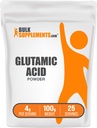 BulkSupplements.com L-Glutaminsäurepulver - Glutamat-Ergänzung, Aminosäure-Ergänzung - Unflavored & Glutenfrei, 4g pro Servierung, 100g (3,5 oz) (Pack von 1)
