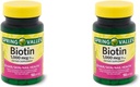 Spring Health Spring Valley Biotin 1000 Mcg 300 (2x150) Softgele für gesunde Haut, Haar und Nägel + Ihr Vitamin Guide©