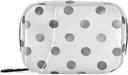 Naanle Silver White Polka Dot Pille Box 7 Tage Case Bag Reise Organizer mit Reißverschluss Portable Weekly Compact Größe für Vitamin Supplement Halter A Dots Grey 4.6 x 3.14 x 1.88 Zoll