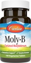 Carlson - Moly-B, Chelat Molybdän, Stoffwechselunterstützung, Enzymaktivierung, 100 vegetarische Tabletten