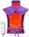 CooCoCo Back Heizkissen für Damen Grandma, FSA Eligible Heat Pad für Rückenschmerzen Relief, niedliche Hitze Pad mit 6 Hitzeniveaus, Weihnachtsgeschenke für Mama Ehefrau Ihr Grandma, ETL Certified, Purple