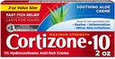 Cortizone 10 maximale Stärke Anti-Itch Creme mit beruhigendem Aloe, 1% Hydrocortison Creme, 2 Unzen (Alte Verpackung)