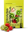 PulverVitamin Elektrolyte Pulver Plus (100 Portionen) Erdbeer Kiwi Elektrolyt Pulver Zero Calorie Keto,0 Zucker, kein Maltodextrin,1000mg Kalium,120mg Calcium,120mg Magnesium, Hydration Pulver