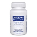 Reine Kapseln Vitamin D3 250 mcg (10.000 IU) - Ergänzung zur Unterstützung von Knochen, Gelenk, Brust, Herz, Colon & Immune Gesundheit - mit Premium Vitamin D - 120 Kapseln