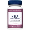 Der Vitamin Shoppe Kelp (von Atlantic Kelp & Kalium Iodine), Quelle von Iodin, Schilddrüsenunterstützung, unterstützt Energie & Stamina (300 Tabletten)