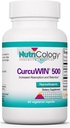 Nutricology CurcuWIN 500 Supplement - Kurkumaextrakt, Curcumin, Organisch, Curcuma Longa, Rein, Bioverfügbar, 500mg Vegetarische Kapseln - 60 Zähler
