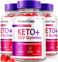 rize labs - - Metabolix Labs Keto Plus ACV Gummis - Gewicht-Management-Unterstützung Apfelessig-Ergänzung (180 Gummi)