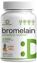 Bromelain Supplement 2.000mg pro Servierung, 240 Kapseln – Natürliche proteolytische Enzyme aus frischer Ananas – Unterstützt Nährstoffdigestion