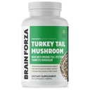 Brain Forza Organic Turkey Tail Mushroom Capsules, Mushroom Powdered Immun Support, Liver and Digest Health Support, Organic Defense Support, Non-GMO, Vegan, Organic, 90 Kapseln