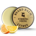 Striking Viking Bart Balm für Herren - Lassen Sie in Bart Conditioner - Styling Balm Hergestellt mit natürlich abgeleiteten Bart Butter, Argan & Jojoba Öle (2 Unze (Pack von 1), Citrus)