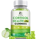 Cortisol Detox für Frauen Gummie, Cortisol Reducer Detox Manager, Magnesium Ashwagandha Rhodiola Rosea Kräuter-Komplex für Mood/Focus & Sleep, Pflege gesunde Cortisol Levels - 30 Tage Vegan Versorgung