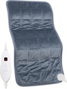 gewichtetes Heizkissen, 17''x 33" XXXL Extra-Large elektrisches Heizkissen für Rückenschmerzen Entlastung w/ 6 Heat Settings 2H Auto Shut-Off, w/4.9lbs BPA-freie Perlen für Krabben Hals Schulter Arme Beine Maschine waschbar