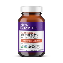 Neue Kapitel Kalzium-Ergänzung - Knochenfestigkeit Organisches Kalzium mit Magnesium, Vitamin D3+K2, 70+ Trace Mineralstoffe für Knochengesundheit, Glutenfrei, leicht zu schlucken Schlank Tabletten - 120 Zähler
