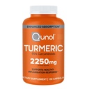 Qunol Kurkuma Curcumin mit schwarzem Pfeffer, 2250mg Kurkumaextrakt mit 95% Curcuminoide, extra Stärke Kurkuma Ergänzung, Enhanced Absorption, Joint Support Supplement, 150 vegetarische Kapseln