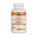 NatureS Lab Gold Super Vitamine C 1000mg – Système immunitaire Support – Contient Complexe Bioflavonoïdes & Quercetine – Non-Acide, Non-OGM, Sans gluten, Vegan – 120 Capsules (2 mois d'approvisionnement)