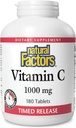 Natürliche Faktoren, Vitamin C 1000 mg, Time Release Antioxidans Unterstützung für Immun- und Knochengesundheit