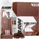 RAW Replenish Packets, Premium Electrolytes Powder Recovery Formula, Chocolate (20 Stick Packs) - Flavored Electrolyte Drink Mix für Hydration, Replenishment, Endurance & Performance Workouts