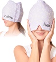 MyHalos® Migraine Relief Cap, 30% Thicker, 2X Mehr Cooling Gel, bleibt kälter für länger, Form Fitting Ice Hat, Ice Pack Head Wrap Relief, Tension Headache Relief Cap (Violet)