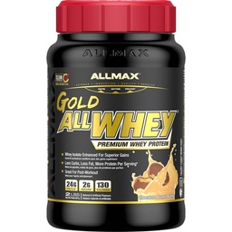 ALLMAX Nutrition Gold ALLWHEY, Chocolate Peanut Butter - 2 lb - 24 Gramm Protein Per Scoop - Glutenfrei, Low Carb & Low Sugar - ca. 30 Portionen