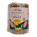 Mi Alma, 4 BAR PACK Amaranth Bar avec chocolat et flocons de maïs PREMIUM, Barra de Amaranto con Chocolat, Super nourriture, Sans gluten, Snack santé, 8,4 oz