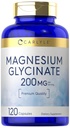 Carlyle Magnesium Glycinate | 200mg | 120 Kapseln | Non-GMO und glutenfreie Ergänzung