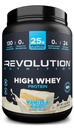 Revolution Nutrition, High Whey, Protein Powder 2LB, Glutenfrei, Lean Muskelmasse für Männer & Frauen, 25g Protein Per Scoop, 907 g, 24 Portionen (Vanilla Cake, 2 Pfund)