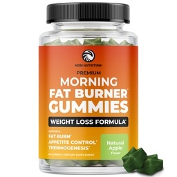 Morgen Fat Burner Gummies | Weight Loss for Women & Men | Appetite Suppressant & Metabolism Booster | Thermogenic Belly Fat Burner mit grünem Tee, Garcinia, Green Coffee Bean & More | 60 Gummies