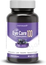 NANOWELL EyeCare Anthocyanine 100 - Augengesundheitsergänzung mit Bilberry, Zeaxanthin, Lutein, Anthocyanine, Vitamin A, E, Selenium & Kupfer - 60 Softgels, 60 Tage Versorgung