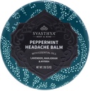 Svasthya Body & Mind Peppermint Kopfschmerzen Balm von Svasthya - Instant & Last Sinus, Migraine & Stress Kopfschmerzen Relief, hat Pfefferminz, Lavender, Marjoram, Myrrh - 100% natürlich, Made in the USA, 2 oz