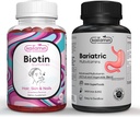 Bariatric Multivitamin mit Eisen für Post-Bariat Chirurgie + Biotin Vitamin B7 Gummi 5000 mcg pro Servieren - mit Elderberry und Kokosöl (Bundle)