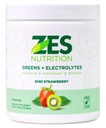 Grüne + Elektrolyte, Kiwi Erdbeeren Flavor, Vegan, Non-GMO, Grünes Pulver, Täglich Grüner Boost, Gemüsepulver-Ergänzung, Bio-Elektrolyten, Erholung & Support, Smoothie Mix