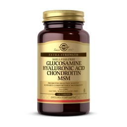 Solgar Glucosamine Hyaluronsäure Chondroitin MSM, 120 Tabletten - Unterstützt gesunde Gelenke - Unterstützt Reichweite der Bewegung & Flexibilität - Extra Stärke, Schalentiere frei - Non-GMO, Glutenfrei - 40 Servierungen