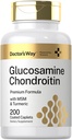 Doctor's Way Glucosamine Chondroitin MSM Turmeric | 200 Caplets | Advanced Support Complex | Non-GMO, Gluten Kostenlose Ergänzung