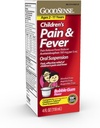GoodSense Kinder Schmerzlinderung Flüssigkeit, Bubble Gum Flavor, Acetaminophen 160 mg/5 mL, Effektive Schmerzlinderung/Fever Reducer für Kinder Alter 2-11, 4 Oz