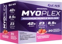 EAS Original Myoplex Maximum Muscle Builder | Meal Replacement Protein Drink Mix | Quality Protein Blend | 42g Protein | 20 Individuelle Pakete (Strawberry Milkshake)